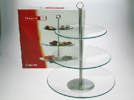 Glass etagere, 3-ply